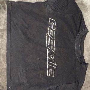 Cosmic crop top short sleeve from shein size L